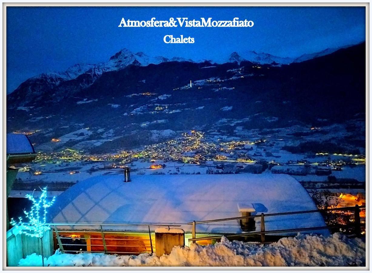 Chalet Con Jacuzzi Vista Montagne أَويستا المظهر الخارجي الصورة