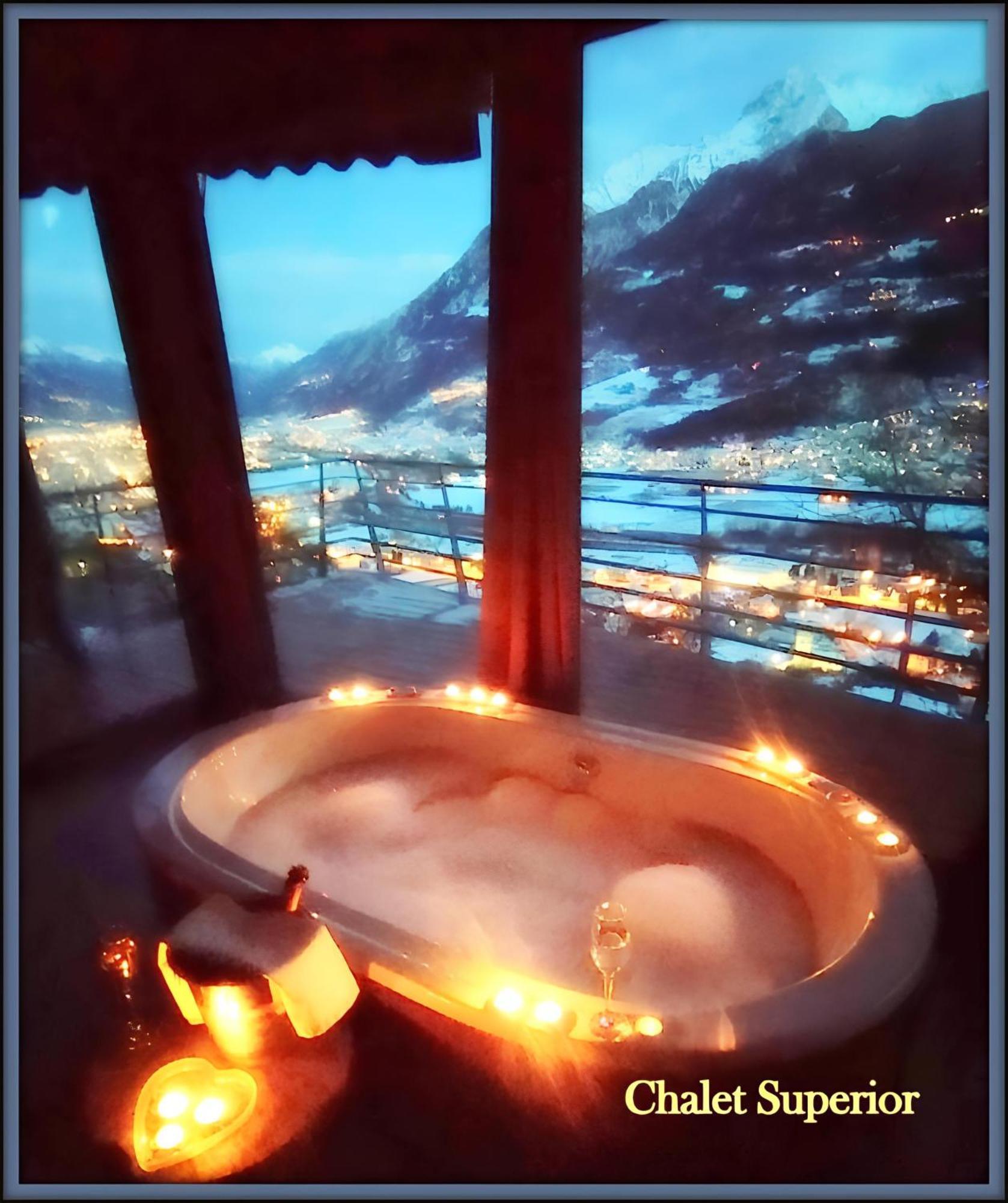 Chalet Con Jacuzzi Vista Montagne أَويستا الغرفة الصورة